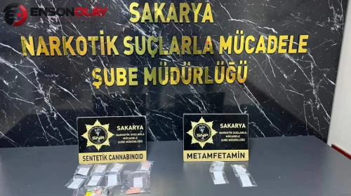 Sakarya'da uyuşturucu operasyonu : 9 kilo bonzai üretebilecek madde ele geçirildi