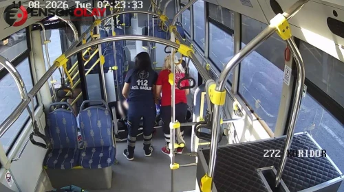 Kayseri'de otobüste nefes kesen anlar: Fenalaşan yolcuyu gören şoför aniden güzergahı değiştirdi