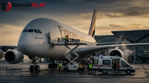 Emirates Havayolları'na ait Dubai-New York seferini yapan uçak, acil durum sebebiyle İstanbul'a indi.