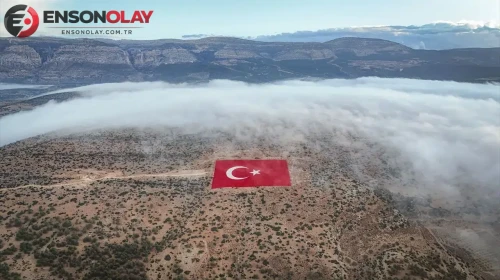 Türk bayrağı, dev boyutta ve yeni tasarımıyla uzaydan bile görülebilecek şekilde güncellendi