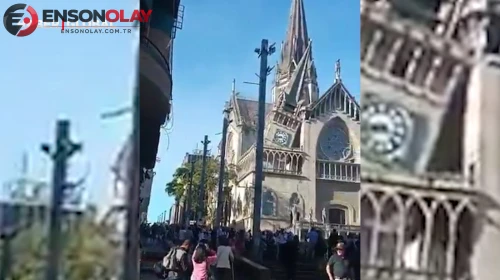 Kolombiya'da meydana gelen depremin hemen ardından kaydedilen ilk görüntüler ortaya çıktı!