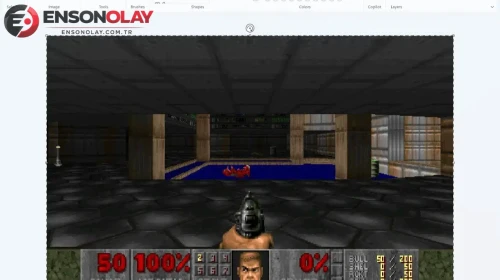 Microsoft Paint üzerinde Doom oyunu nasıl oynanıyor?