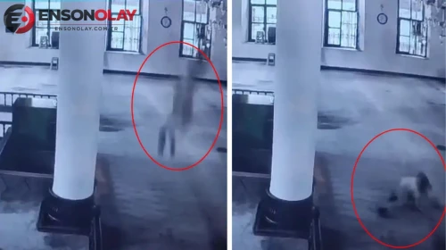 Arkadaşlarıyla iddiaya girdi, caminin ikinci katından atladı