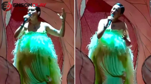 Bebek bekleyen Melike Şahin'den Harbiye'de unutulmaz final