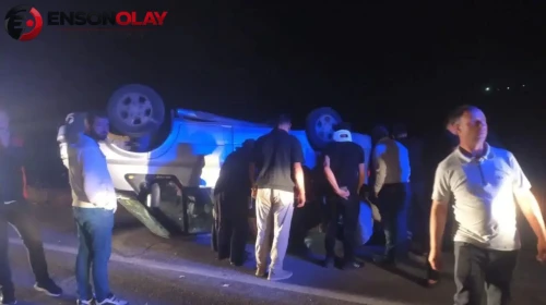 Sivas İmranlı'da meydana gelen minibüs kazasında 7 kişi yaralandı