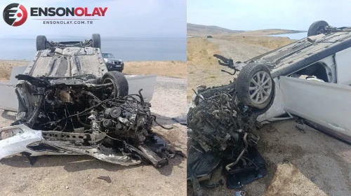 Van'da otomobil kontrolden çıkıp takla attı : 4 yaralı