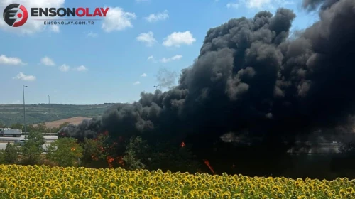 Kuzey Marmara Otoyolu'nda korku dolu anlar! Dumanlar gökyüzünü kapladı