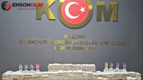 Kırşehir’de kaçakçılık operasyonu : İş yerinden binlerce makaron ve elektronik nargile çıktı