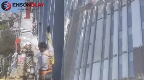 Kağıthane'de inşaat platformunda çökme
