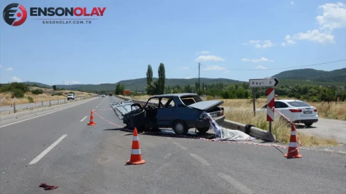 Kütahya'da meydana gelen trafik kazasında 1 kişi hayatını kaybetti, 4 kişi yaralandı