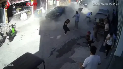 Konya'da yangın çıkan buzdolabı patladı: O anlar kamerada