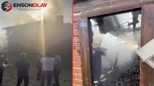 Kastamonu'da 2 katlı ahşap ev alevlere teslim oldu
