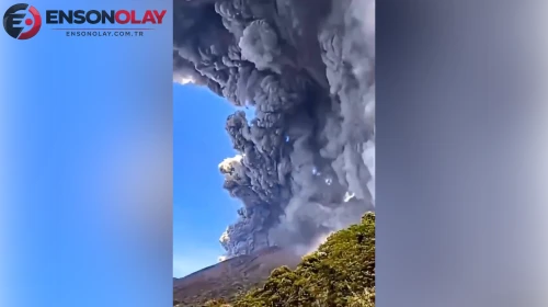 Japonya'da Sakurajima Yanardağı'nda şiddetli patlama meydana geldi