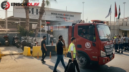 Kimyasal gaz sızıntısı alarmı: Liman işleyişine ara verildi