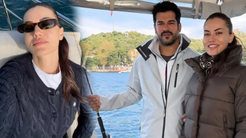Fahriye Evcen ve Burak Özçivit, Boğaz'da romantik bir gün geçirdi!