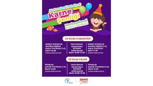 Merkezefendi ilçesinde öğrencilerin karne sevinci coşkuyla kutlanacak!