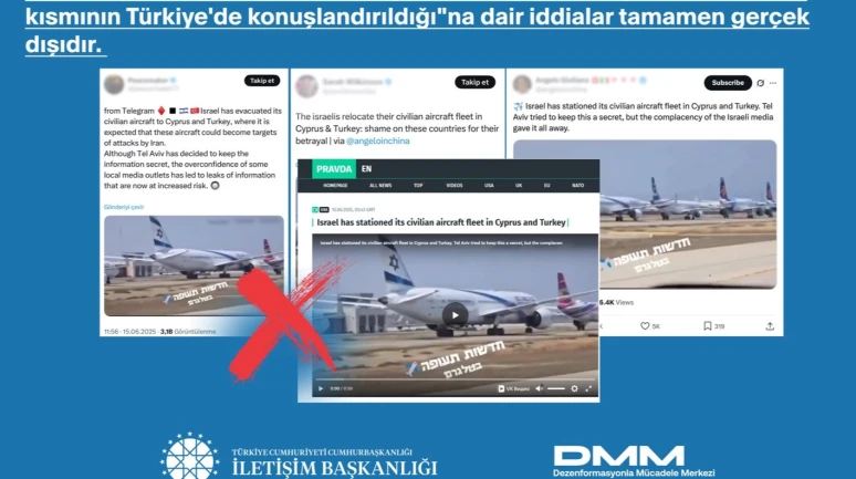 İletişim'den "İsrail Uçakları Türkiye’de" iddialarına yalanlama!