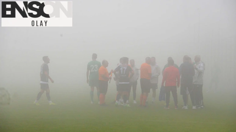 Muğlaspor-Fethiyespor maçına sis engeli