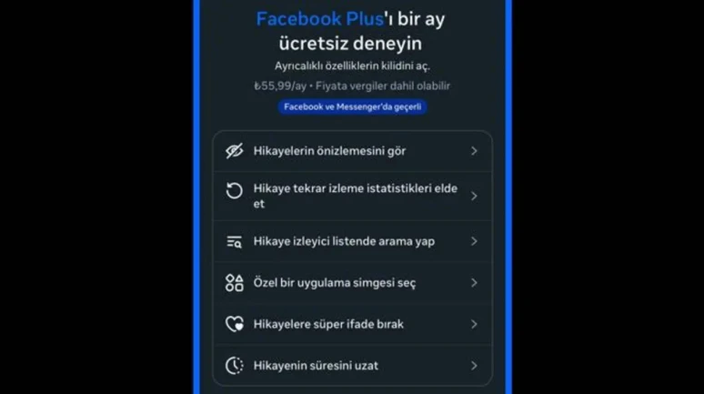 Facebook Plus Türkiye'de! İşte fiyatı ve yeni özellikleri