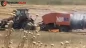 Balıkesir'de balya makinesinde çıkan yangın tarlaya sıçradı