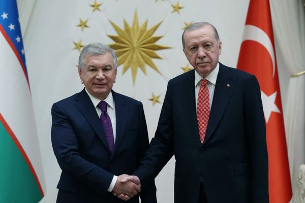 Cumhurbaşkanı Erdoğan, Özbekistan Cumhurbaşkanı Mirziyoyev ile görüştü