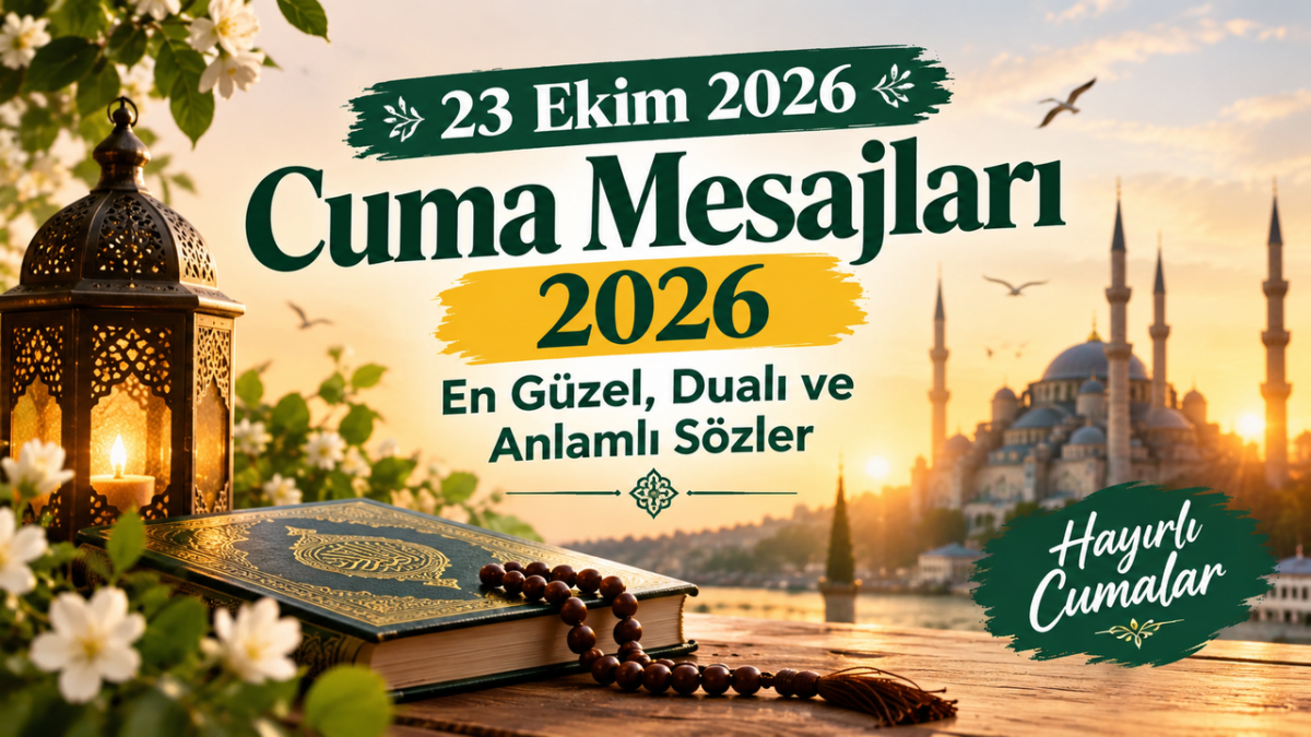 23 Ekim Cuma Mesajları 2026: En Güzel, Dualı ve Anlamlı Sözler