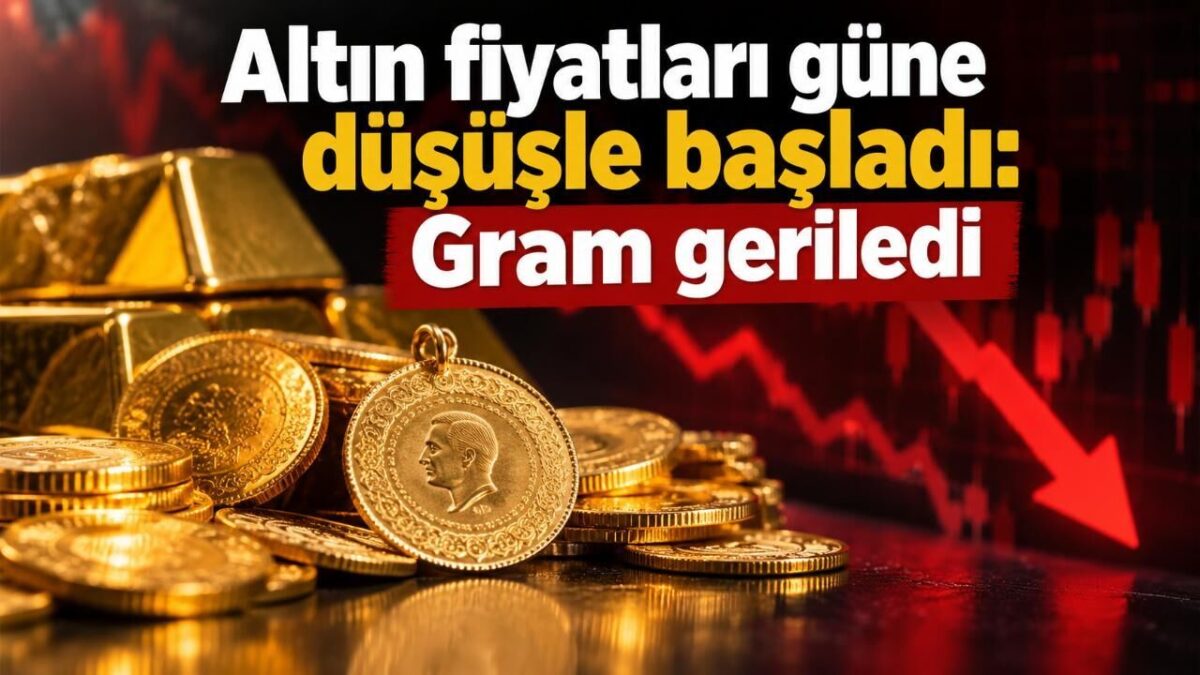 Altın fiyatları güne düşüşle başladı: Gram geriledi