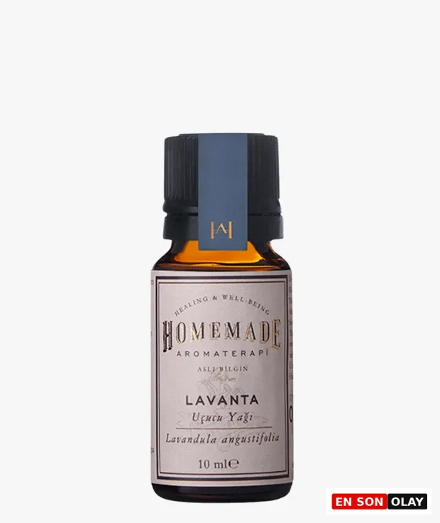 Homemade Aromaterapi lavanta uçucu yağı (Lavandula angustifolia) 10 ml cam şişe aromaterapi yağı