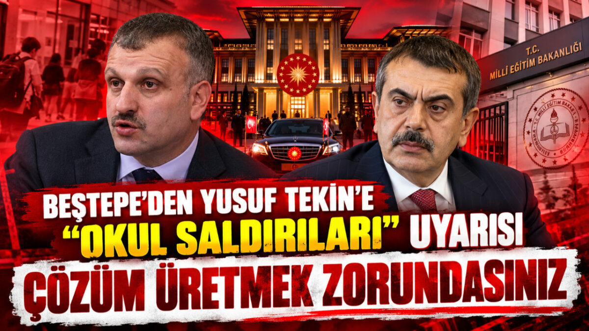 Beştepe'den Yusuf Tekin'e uyarı: Çözüm üretmek zorunluluktur