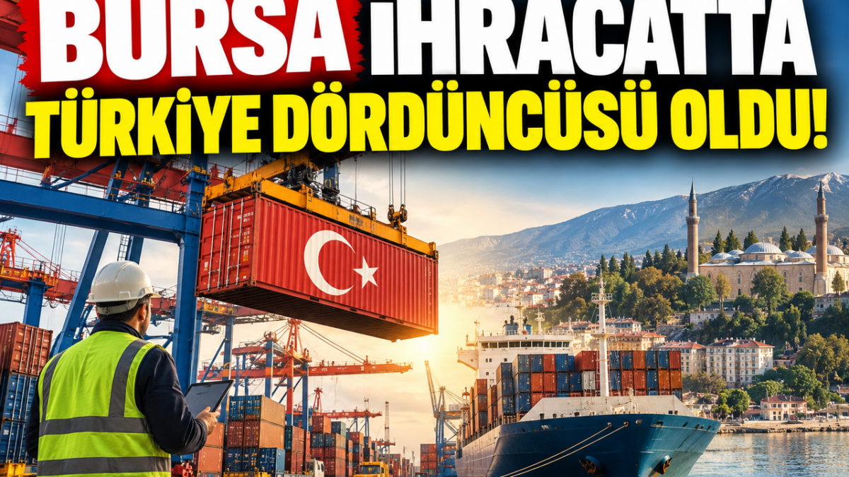 Bursa İhracatta Türkiye Dördüncüsü Oldu!