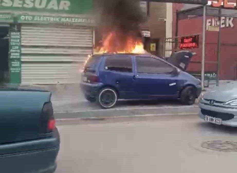 Bursa’da panik anları! Alevlere teslim oldu