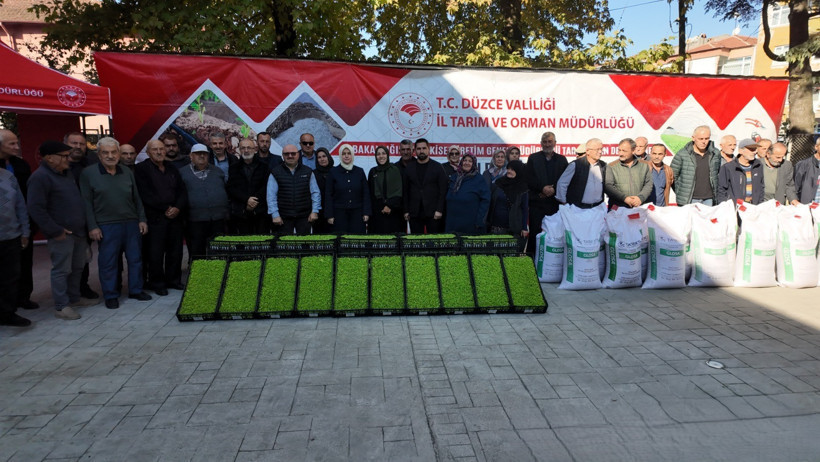Çiftçilere can suyu: Düzce'de 2,6 milyon TL’lik fide ve tohum desteği - Resim : 1