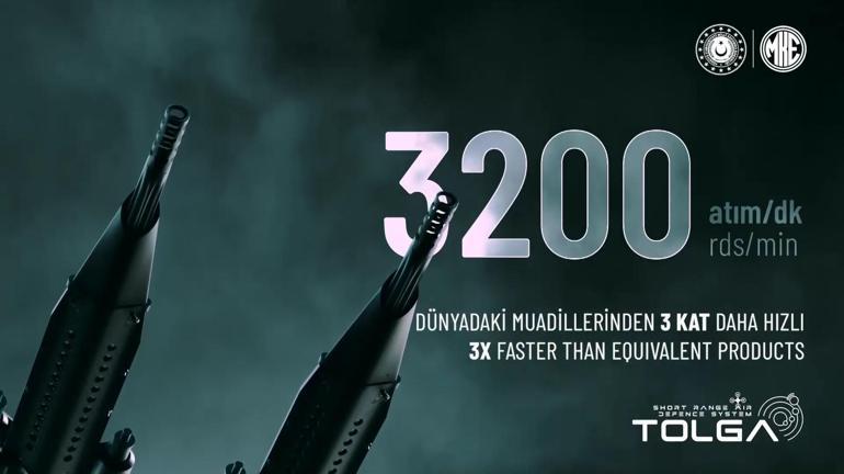 Dakikada 3 bin 200 atım MKE TOLGA sahada
