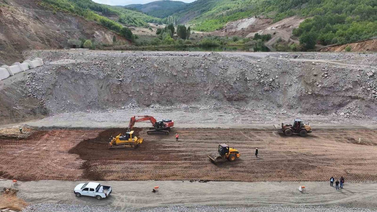 Demirözü'nde petekli göleti 6 bin 340 dekarı sulayacak
