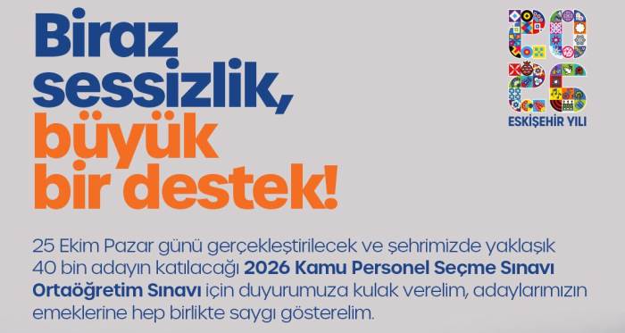 Eskişehir’de KPSS öncesi büyük destek! Büyükşehirden ulaşım ve duyarlılık çağrısı