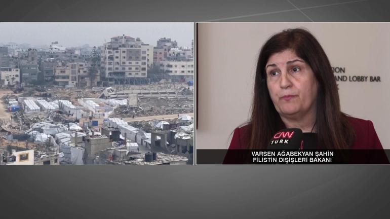 Filistin Dışişleri Bakanı Varsen Ağabekyan Şahin CNN TÜRKte: Türkiye onlarca yıldır yanımızda