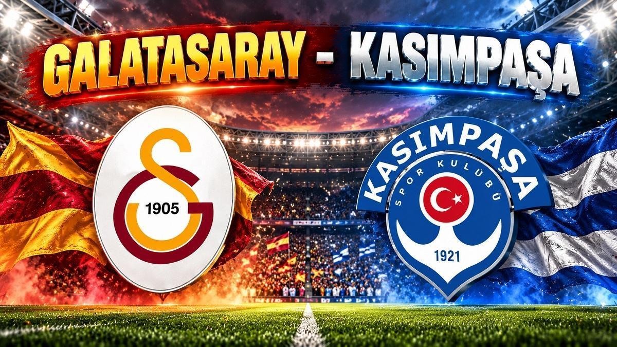 GALATASARAY-KASIMPAŞA MAÇI HANGİ KANALDA? Galatasaray, Kasımpaşa maçı ne zaman, saat kaçta? Süper Lig'de 7. haftanın açılış maçı!