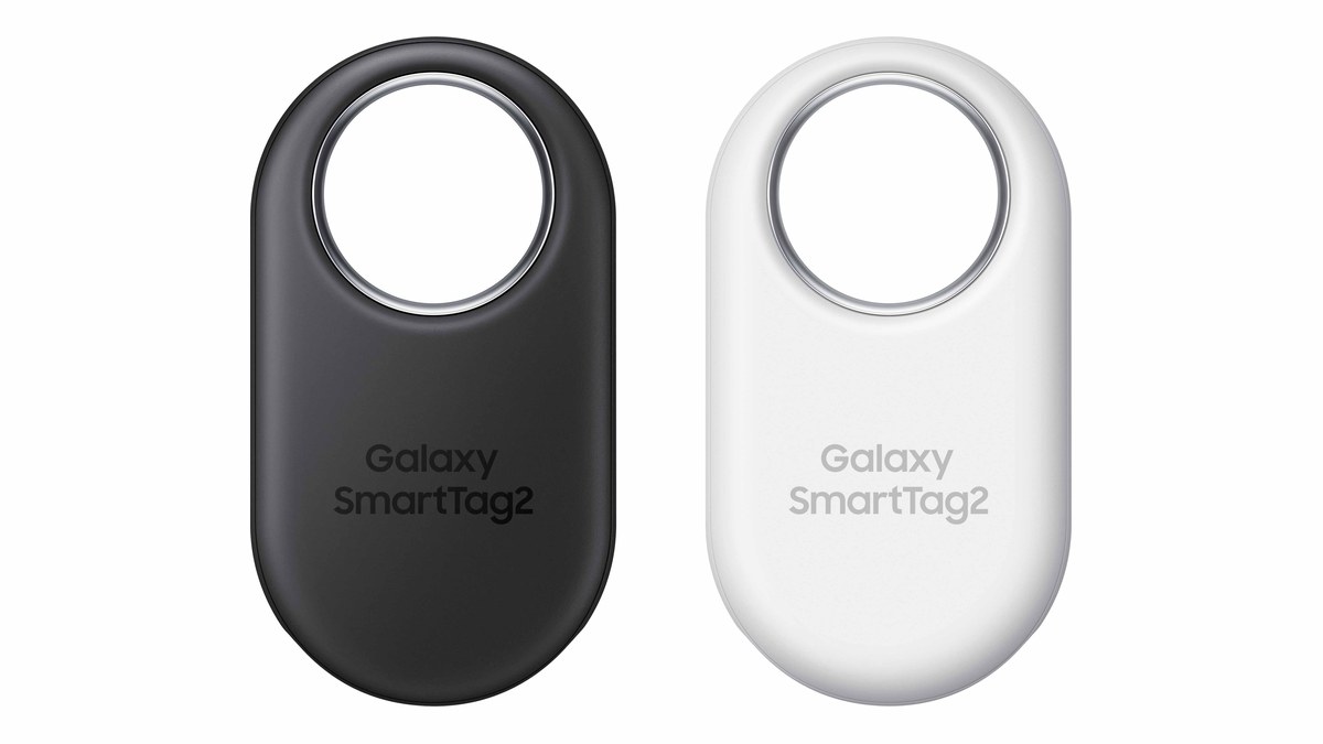 Samsung Galaxy SmartTag2 siyah ve beyaz
