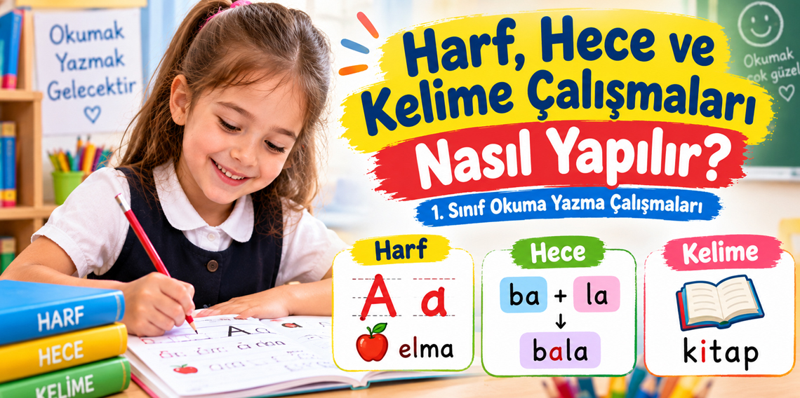 Harf, hece ve kelime çalışmaları nasıl yapılır?