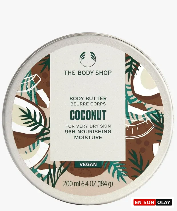 The Body Shop Coconut Body Butter hindistan cevizli yoğun nemlendirici vegan vücut kremi