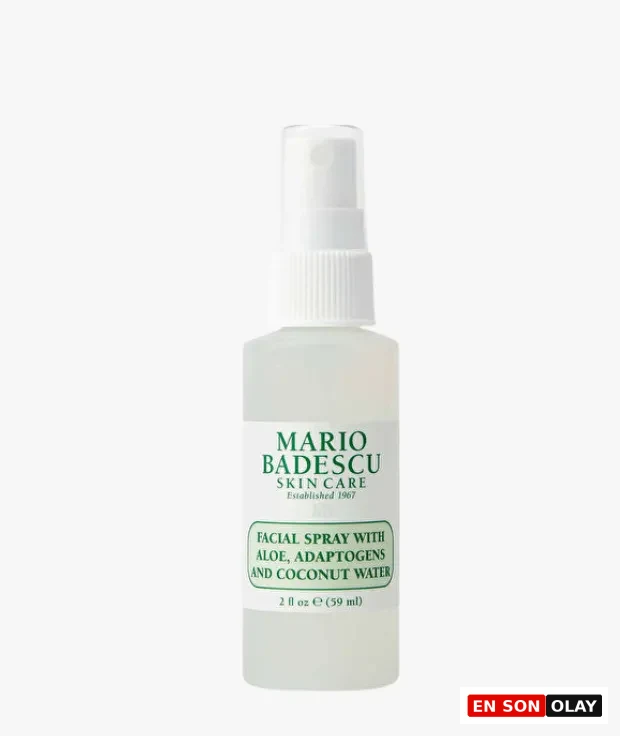Mario Badescu aloe adaptogen ve hindistan cevizi suyu içeren ferahlatıcı yüz spreyi