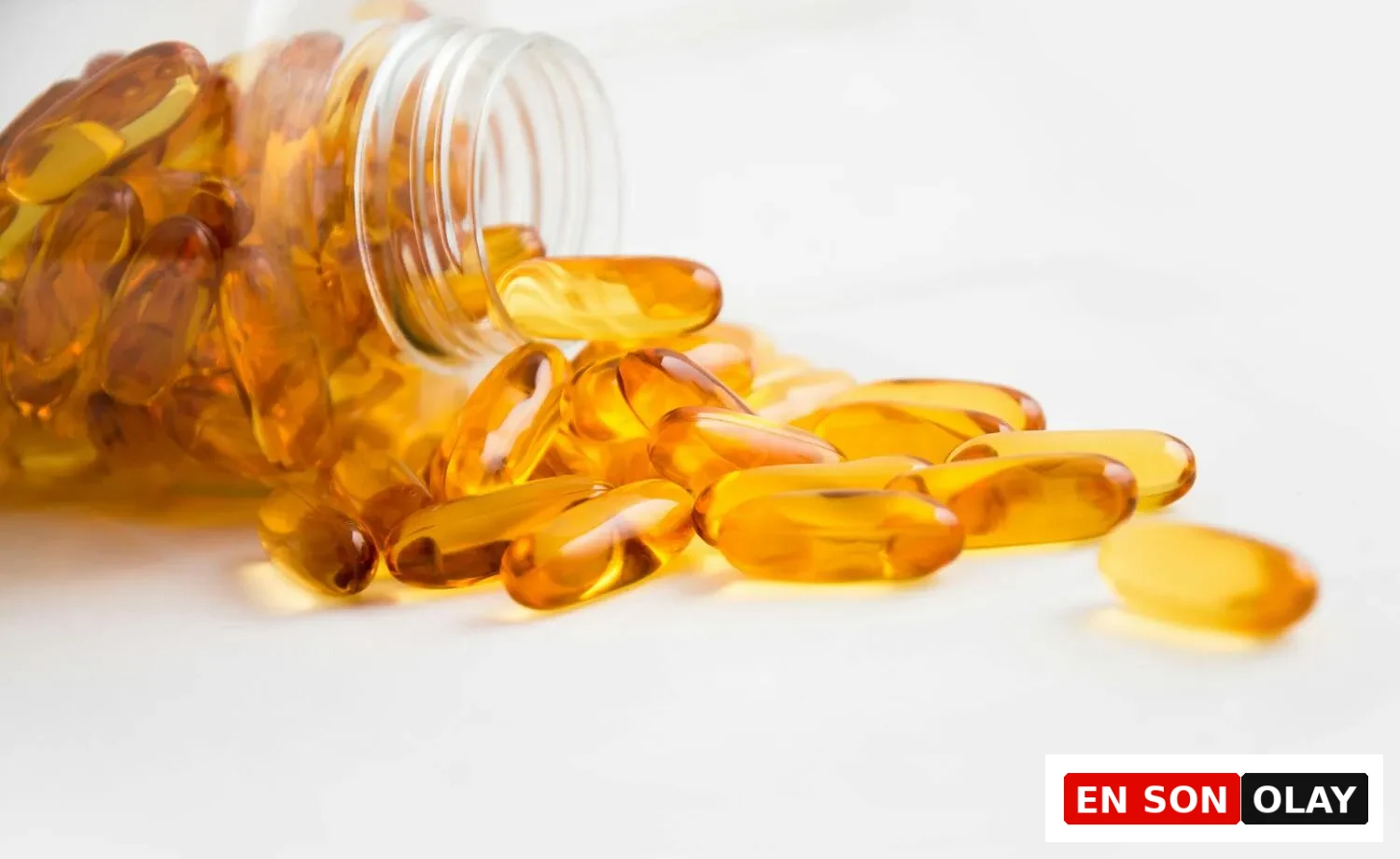 Omega 3 balık yağı kapsülleri, EPA ve DHA içeren besin takviyesi ve kalp sağlığı destek ürünü