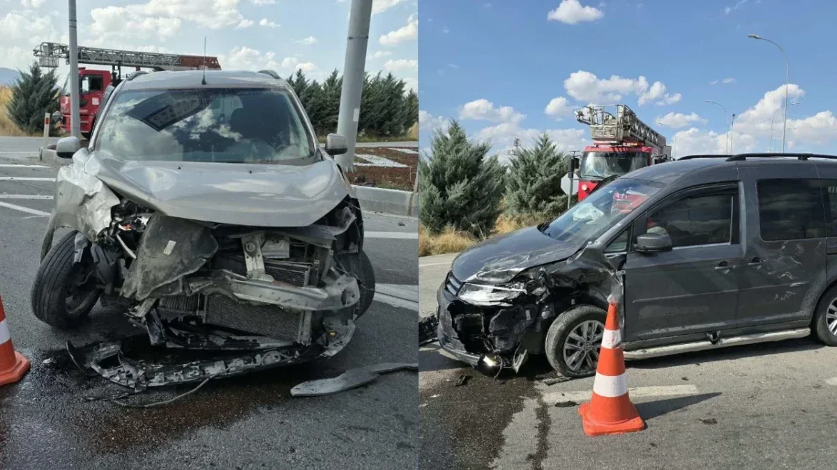İki hafif ticari araç çarpıştı: 1 ölü, 6 yaralı