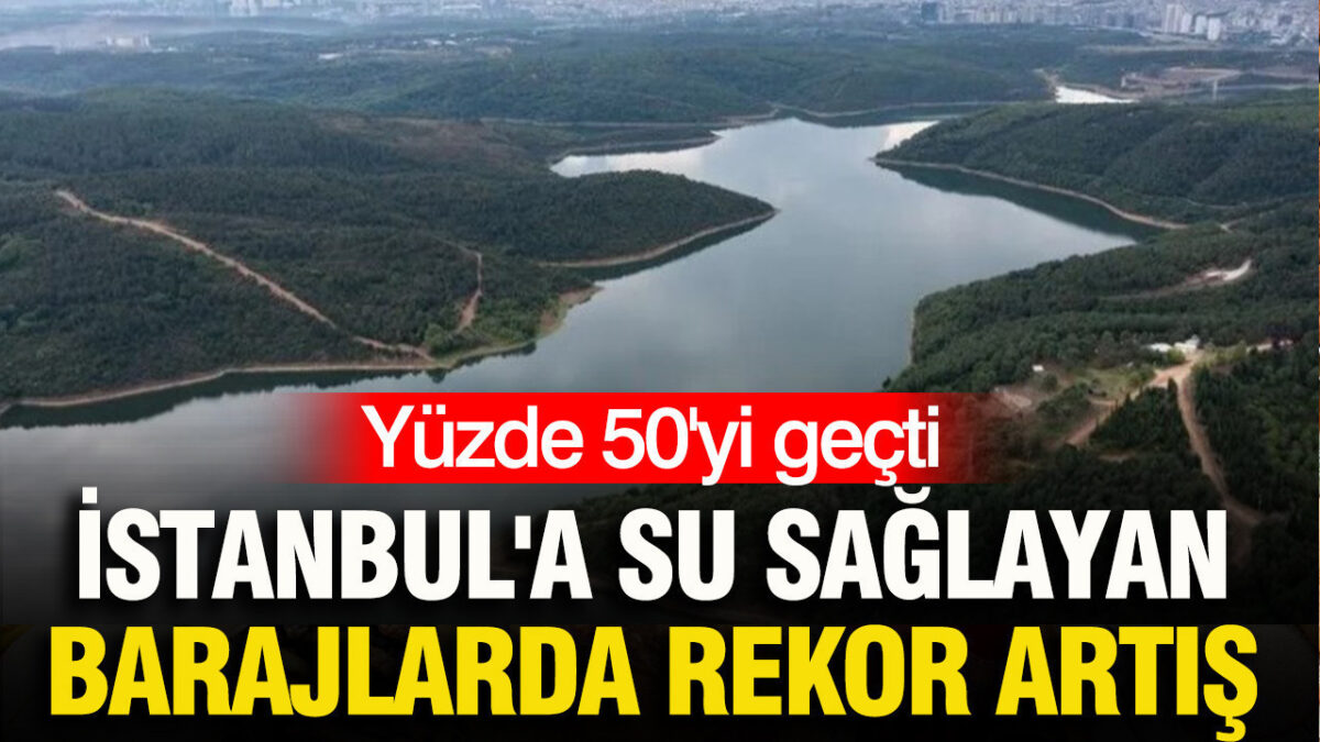 İstanbul'a su sağlayan barajlarda rekor artış: Yüzde 50'yi geçti