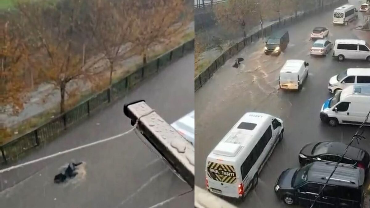 İstanbul'da sağanak: Bir kadın suya kapıldı