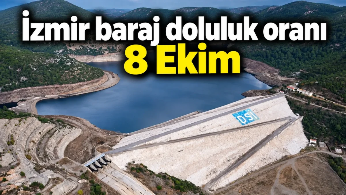 İzmir baraj doluluk oranları 8 Ekim 2026: İzmir'de barajlar ne kadar dolu?Tahtalı, Balçova, Ürkmez, Gördes ve Alaçatı Kutlu Aktaş son durum