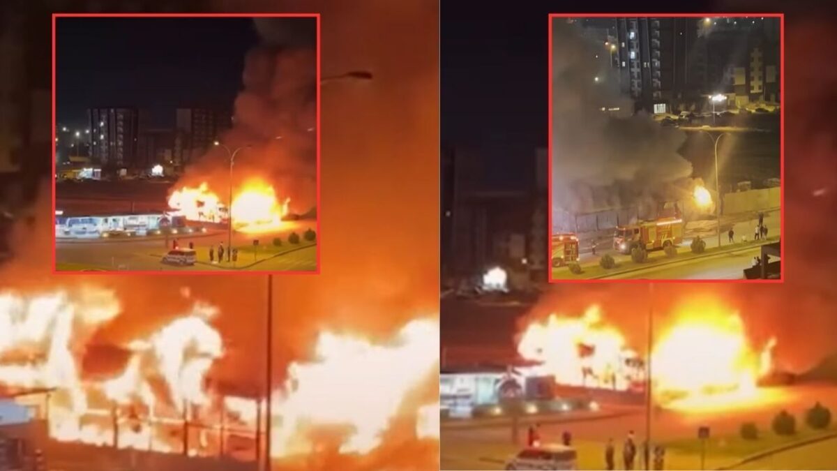 Kahramanmaraş Üngüt Mahallesi’nde İş Yerinde Yangın Çıktı