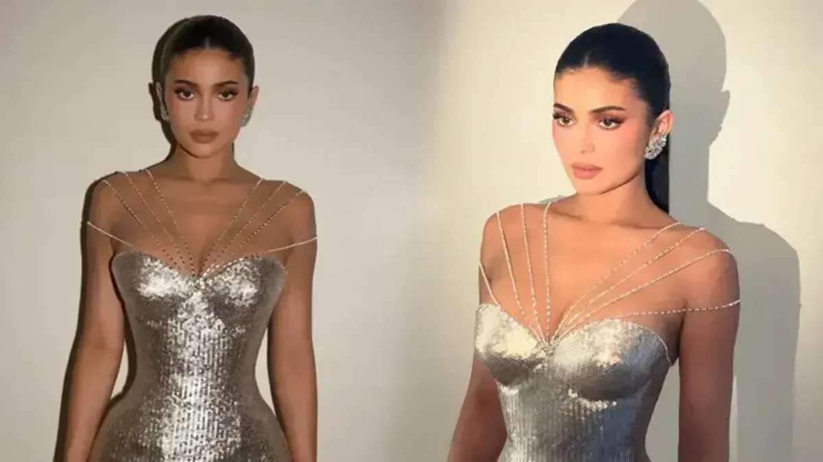 Kylie Jenner podyumda servet taşıdı!