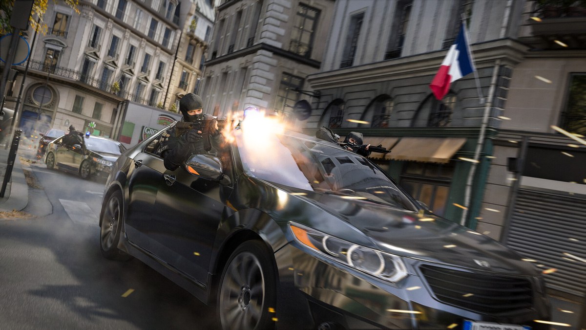 Modern Warfare 4 kampanyasında Paris'te otomobil kovalamacası