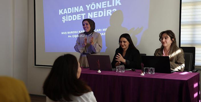 MUŞ'TA KADIN HAKLARI İÇİN GÜÇ BİRLİĞİ: ŞİDDETLE MÜCADELE VE HUKUKİ KORUMA EĞİTİMİ DÜZENLENDİ